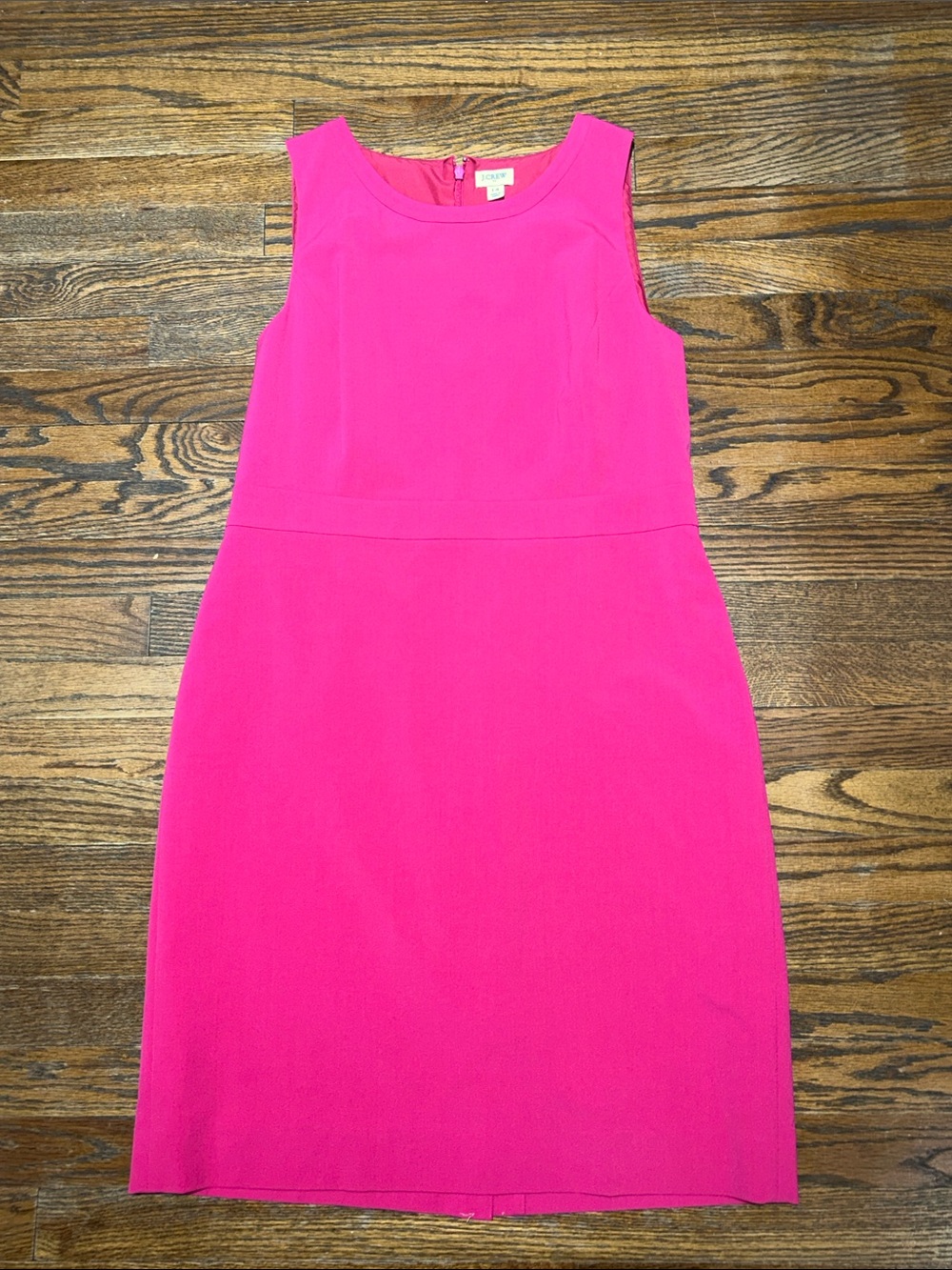 J. Crew Hot Pink Sleeveless Sheath Dress